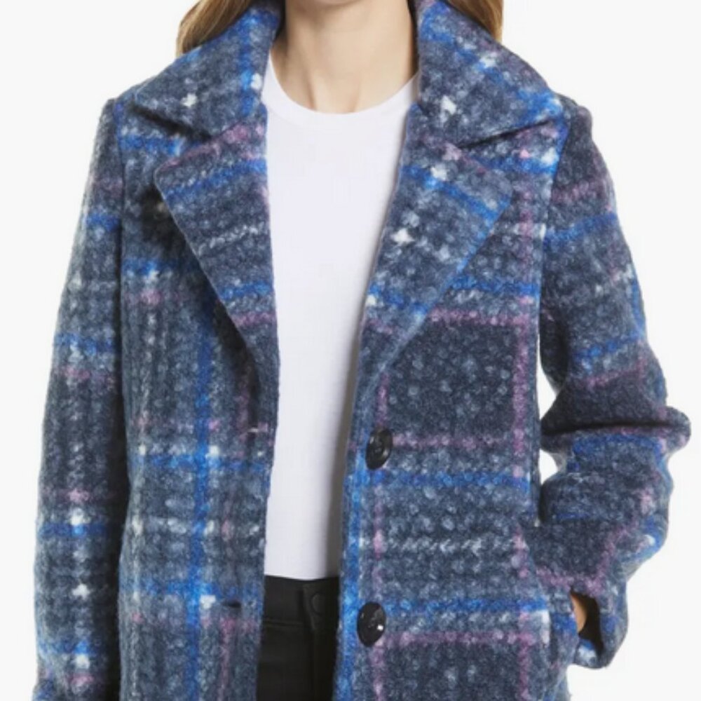 Sam Edelman Teddy Plaid Coat
